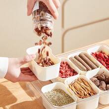Snackle Box Container,Portable Snack Box 8 Compartment Divided Serving Tray With Lid And Handle,Clear Storage Organizer For Fruit Candy Nuts Veggie-Perfect Ideal For Party,Travel & Picnic UseWhite,1Pack - PP八分格(可 進洗碗機) - 查看 5