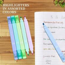6 Pack Bible Highlighters And Pens No Bleed Aesthetic Cute Highlighters, Assorted Colors Quick Dry Marking Pen Study Journaling Office School Supplies