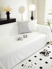 1 件现代防水沙发套 - 宠物友好型季节性沙发毯保护套，100% 涤纶，适用于组合沙发，可机洗（180-200gsm） - 白色 - 查看 7