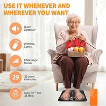 Electric Massage Pad EMS Foot Massager With 8 Modes 29 Gears For Muscle Stimulation Deep Relaxation Stress Relief And Recovery Sleep Aid