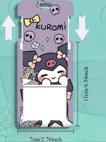 1pc Kulomi Cartoon Bus Pass Holder - Durable TPU Material, Protects ID Cards And Metro Cards