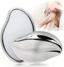 [Christmas Skin-Exposing Essential]Pain-Free Hair Removal Stick | Waterproof & Fragrance-Free Exfoliating Tool | Holiday Party Smooth Skin Purple/Pink/Beige Textured Grip Christmas Practical Gift - 銀色 - 查看 1