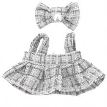 POKOJA LAND [Chỉ quần áo búp bê] Phụ kiện thế hệ thứ 1 & 2 cho trang phục - Váy yếm đen có nơ trang trí, quần áo thay thế cho búp bê - Nhiều màu - Xem 7