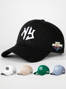 3 件/1 包 NY 刺绣棒球帽，户外防晒休闲帽，适合男孩和女孩，春秋季，适合旅行、海滩、度假