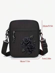 1 pièce Sac à bandoulière décontracté pour hommes - Sac à bandoulière léger et de grande capacité, sac banane unisexe, sac messenger en forme de croissant de lune, sac à dos en nylon avec fermeture éclair dans une direction aléatoire, sac fourre-tout en canevas, cadeaux de la Saint-Valentin, Jour de la Saint-Valentin - Multicolore - Voir 11