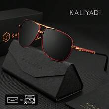 KALIYADI New Men's Birthday Gift Choice Classic Fashion Polarized Sunglasses, Comes With Glasses Case And Cloth, Convenient For Travel Use. Perfect For St. Patrick's Day, Carnival, Easter, Christmas, And Other Occasions.   Eyewear Gear,  Eyewear, Fashion Sunglasses, Durable Frames, High-Quality Optical Components, Stylish Sun Shades, Active Lifestyle Enthusiasts - TMKADYD5062-4 - 查看 4