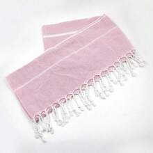 1pc Customized Oversized Beach Towel With Embroidery, Striped Print Quick Dry Bath Towel, Suitable For Daily Use And Beach Shower Towels For Beaty Salon, Hotel Sports,Home Essentials, Towel, Skin Care - Multicolor - View 11