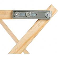 Household Essentials Clothes Drying Rack, Stabile Wood Frame With Slanted Feet, Smooth Vinyl Wrapped Rods, 23.8 Feet Of Hanging Space, Ready To Assemble, Flat Top, Natural - 天然/白松 - 查看 7