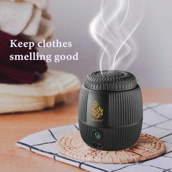 Rechargeable Electric Incense Burner For Bakhoor & Oud Fast Burning Aroma Holder For Festival