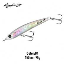 KINGDOM GT PICADUO Sea Fishing Lure 150mm 75g 90g Sinking Pencil Fishing Lure Baitcasting Wobbler Artificial Hard Bait Fishing Tackle - Multicolor - View 21