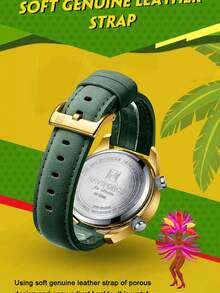 NAVIFORCE Luxury Men Quartz Watch Military LED Digital Waterproof Wristwatch Sport Chronograph Male Clock - Gold - View 7