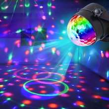 USB 7-Color Magic Ball Smart Lamp, LED Stage Projection Light, Multicolor Upright Projection Lamp, Plug Into USB Port For Use, Remote Control, Multi-Color Adjustment Nightlight, Party Background Decor, Suitable For Holiday Decoration, Birthday Party Atmosphere, Stage Lighting, Living Room, Office, Bedroom, Game Room, Dining Room, Christmas, Ideal Party Lamp, Create Atmosphere Projection Light, Holiday Gift, Valentine's Day, New Year And Valentine's Day Perfect Gift