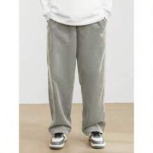 Men's Solid Color Casual Everyday Trousers Men's Streetwear Pants, Boy Friend Gifts, Back To School - 淺灰色 - 查看 4