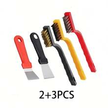 3入組鋼絲刷水族箱藻類清潔刷尼龍刷水族箱清洗器魚缸刷