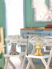 1 件/2 件微型 1：12 比例金属和水晶吊灯、水晶壁灯、悬挂式水晶灯，适用于娃娃屋客厅、卧室、厨房、墙壁、天花板装饰，迷人的娃娃屋水晶吊灯，揭开迷人的微观世界、生动的小世界，适合情人节、感恩节、复活节、圣诞节！ - 彩色 - 查看 12