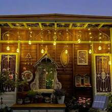 [Hot Recommendation] Solar New Wishing Ball Light, 8 Lighting Modes, Garden, Patio, Porch, Wedding, Party, Christmas, Halloween, New Year Outdoor Decoration, Solar Outdoor Light, Outdoor Garden Light - 1PC 圓球燈-暖白-太陽能 - 查看 10