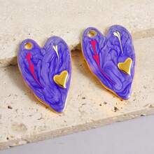 1pc/2pcs Luxury Delicate 304 Stainless Steel Electroplated Pendant Charms, Suitable For DIY Jewelry, Jewelry Making, Crafts - Ocean Life, Cherry, Flower Designs - Color - View 67