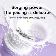 1500 mAh*2 Akumulatorowy blender sokowirówkowy 650 ml, zawiera 1 jednostkę główną, 1 pokrywkę na kubek, 1 kubek, dużą pojemność, wielofunkcyjny sokowirówka do owoców, mini blender, łatwy do czyszczenia, do przygotowywania koktajli mlecznych, smoothie, soków, idealny do domu i podróży