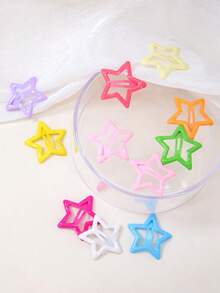 40pcs/Set Colorful Random BB Clips For Girls, Cute Side Bangs Clips, Versatile Hairpins For Daily Use, Won't Damage Hair - Multicolor - View 5