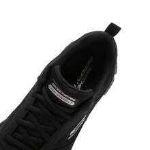 Skechers 男士綁帶輕量運動跑步鞋，舒適透氣緩震休閒鞋 8790230-BBK - 純黑色 - 查看 11