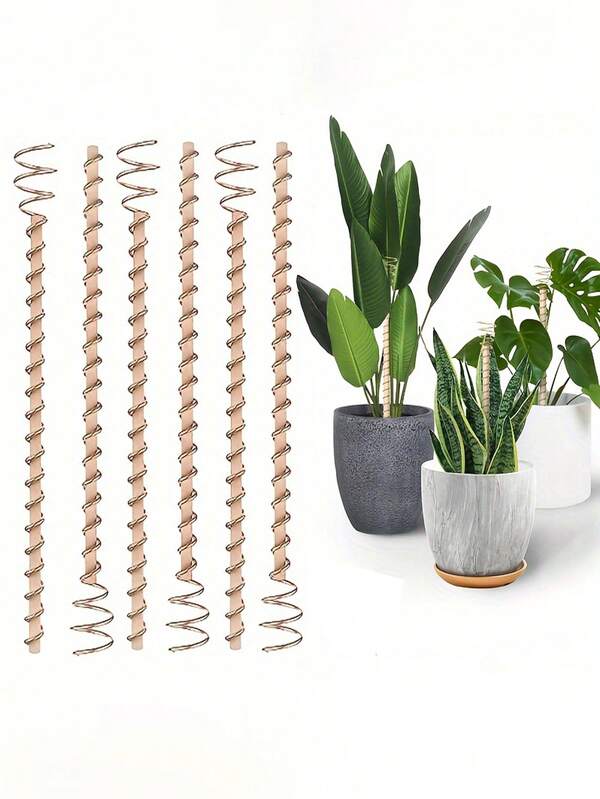 3/6/10 pezzi Picchetti per antenna a bobina in rame da 30 cm, adatti per uso interno ed esterno in giardino, ottimi per verdure, piante, giardinaggio, idroponica