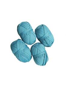 4 Rolls X 100g Polyester Crochet/Weaving Yarn, Total 30m Length - Ideal For DIY Projects Such As T-Shirts, Slippers, Baskets, Fabric Strips, Handmade Bags, Toys, Shoes, Carpets, Storage Baskets And More - Multicolor - View 47