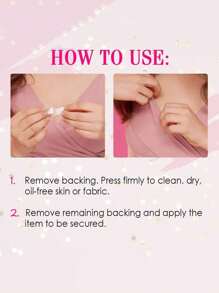 Tatukiko 时尚双面胶带，适用于衣服，强力粘性透明身体胶带，皮肤安全，透明，36条