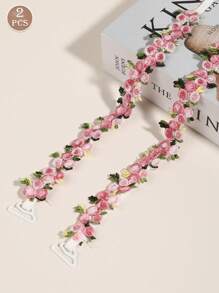 Women's Elegant Lingerie Accessories, Women's Underwear Shoulder Straps, Lace Lace Underwear Straps, Embroidered Leakable Shoulder Straps, High Elastic Shoulder Straps, Camisole Straps, Invisible Bra Straps, Suitable For Weddings, Parties For A Variety Of Occasions, Women's Underwear Accessories With A Variety Of Clothing Matching