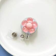 1/2/7 chiếc Giá đỡ huy hiệu hoa 5 cánh có thể thu vào, Kẹp thẻ ID hình hoa nhựa dễ thương có thể mở rộng, Giá đỡ thẻ y tá, Dây đeo cho bác sĩ, y tá, sinh viên, bé gái, Cuộn dây đeo huy hiệu ID công việc - Nhiều màu - Xem 10
