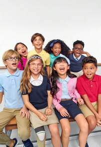 Girls Uniform Ruffle Pique Polo School Uniform Basic Ruffle Solid Colors - TIDAL - View 5