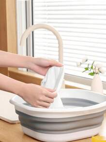 1/3件便携式折叠洗脸盆，户外旅行家用盆，学生宿舍洗脸盆，洗脚盆，洗衣盆，折叠盆，易清洗，轻便可伸缩，适用于家庭，宿舍和户外露营，可用作露营水槽，洗衣盆，水桶