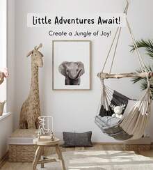 ¡RecomendadoKIU DESIGNS Cuadros Decorativos para Bebé – Láminas Infantiles para Cuarto de Bebé – Decoración Nursery sin Marco – Arte para Habitación Infantil (Selva de 4, 8x10)¡Top de Temporada - Selva de 4 - Ver 10