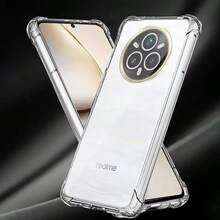 1 Pieces Of Transparent Air Cushion Case, Suitable For IPhone Air Cushion Case OnePlus And Realme Mobile Phones. The Transparent Phone Case Features A Four-Corner Anti-Drop Design, Providing All-Around Protection For Your Phone. - Air Cushion Shell-transparent - View 2