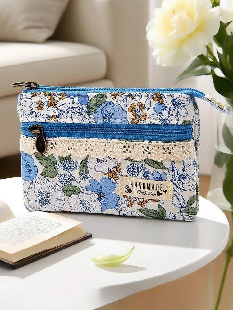 1 pieza Bolsa de cosméticos pequeña, bolsa de almacenamiento, monedero de viaje, bolsa de aseo, bolsa de cosméticos linda, bolsa de cosméticos de viaje, bolsa de aseo, bolsa de almacenamiento de cosméticos, bolsa de almacenamiento portátil de gran capacidad, bolsa de cosméticos pequeña como regalo para mujeres, bolsa de almacenamiento, monedero de viaje para cosméticos - Multicolor - Añade 11