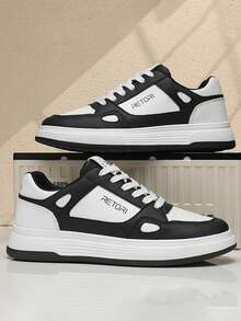 男士时尚百搭休闲运动鞋，防滑耐磨舒适透气青少年运动鞋，2000 年代风格