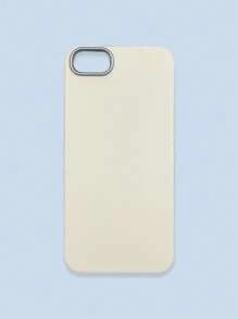 极简时尚白色、灰色、黑色仿皮纹理手机壳，防指纹、防水、防汗，超薄柔软触感，手机保护套，兼容三星、 17 Pro Max、13/14/15/16/16 Plus/16 Pro Max - 白色 - 查看 40