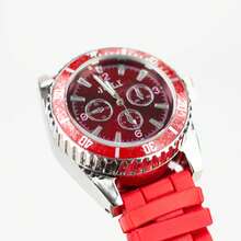 1pc 40mm Red Creative Watch Shaped Metal Grinder, 2-Layer Metal Herb Grinder, Tobacco Grinder - Red - View 8