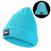 TOHUIYAN Magical Reflective Knitted Hats High Visibility Winter Warm Fleece Ski Caps Women Men Skullies Beanie Hat For Night Running Walking Cycling - A - View 19