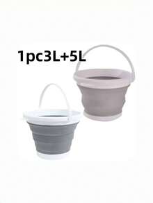 1pc Folding Bucket, Portable Outdoor Travel Small Bucket, Fishing Bucket, Plastic Foot Wash, Foot Bath, Car, Dormitory Portable Bucket, Practical And Beautiful, Does Not Take Up Space, Multifunctional Folding Bucket Home Bathroom Decoration Summer, Suitable For Bathroom, Outdoor, Dormitory, Car Washing, Watering Flowers