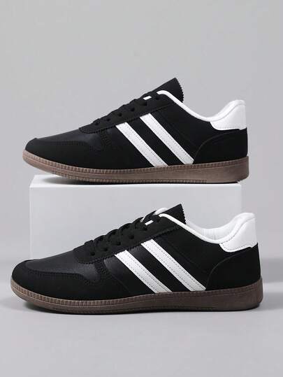 男士运动鞋，系带平底休闲鞋，学生运动鞋，室内健身训练鞋，多功能运动鞋