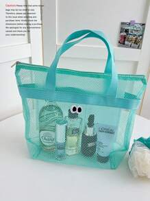 1 件 PVC 沙滩包 - 速干、无衬里涤纶旅行盥洗包、便携式旅行收纳包、游泳包、淋浴包 - 易于携带和存放 - 彩色 - 查看 10