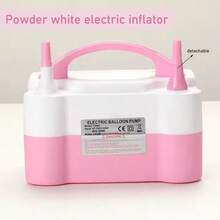 WEFANCY Electric Inflation Pump, Inflation Tube, Balloon Blowing Machine, Inflation Pump Tool, Portable Automatic Inflation Machine, Double Hole Balloon Blowing Machine Balloon Pump - Xem 3