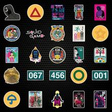 SQUID GAME 25Pcs/1 Set Stickers Set, Unique Characters, Symbols & Game Scenes, Premium Waterproof Graffiti Stickers For Laptop, Phone, Water Bottles, Scrapbooking, DIY Projects, Perfect Gift For Fans - Multicolor - View 4