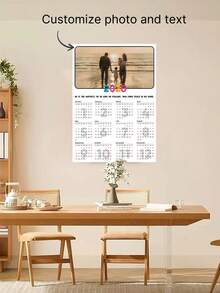 Calendario da parete personalizzato con foto 2026, regalo personalizzato unico, decorazione da parete con calendario personalizzato con la tua foto e benedizioni per casa, soggiorno, sala da pranzo, ufficio, migliori regali per compleanni e lauree