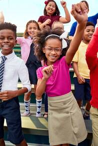 The Children's PLACE Polo de piqué con volantes para uniforme de niñas - ESCARCHA MARINA - Ver 4