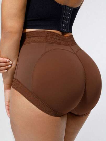 1Pc Women's Plus Size High Waist Tummy Control Shaping Panties, Butt Lifting Briefs & Waist Slimming Shapewear Bottoms, Body Shaper Butt Lifter Panty Smoothing Panty,Firm Waist And Lift Buttocks Shorts, Anti-Slip Shapewear Bottoms, Daily Wear,Suitable For Multiple Occasions