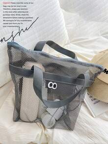 1 件 PVC 沙滩包 - 速干、无衬里涤纶旅行盥洗包、便携式旅行收纳包、游泳包、淋浴包 - 易于携带和存放 - 彩色 - 查看 19