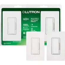 Lutron Maestro LED+ Digital Dimmer Kit MACL153MLRHW<Wbr >WH White