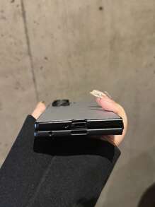 Galaxy Z Flip6/7 Series, Z Fold6/7 Series Carbon Fiber Solid Black Phone Case For Foldable Phones Waterproof Shockproof Anti-Fall Scratch Resistant - Black - View 5