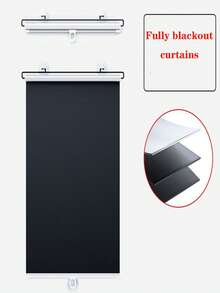 1pc Easy Install Blackout Curtain With Suction Cups, No Drilling Required, Blackout Fabric For Car Windows, Easy Privacy Screen For Kitchen, Bathroom, Bedroom, Hallway, Car Sun Shade, Privacy Protection, Suitable For Home And Vehicle, Can Also Be Used As Pet Barrier, A Convenient Peel And Stick Window Film, Wall Decor, Window Sticker. Privacy Protection, Ramadan Gift, Valentine's Day Car Privacy Cover - Multicolor - View 5